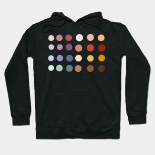 Multicolored circles pastels and neutrals Hoodie